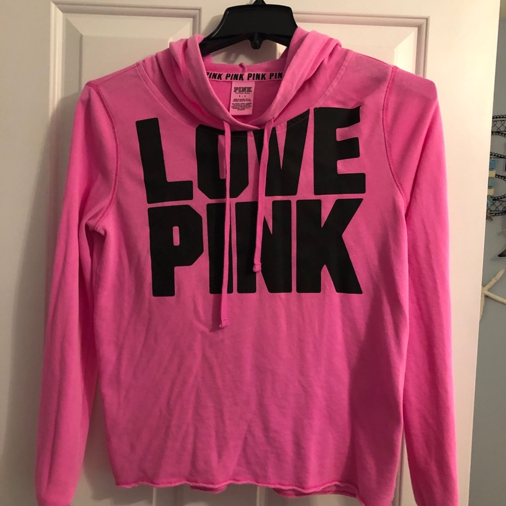 Pink hoodie. Size small